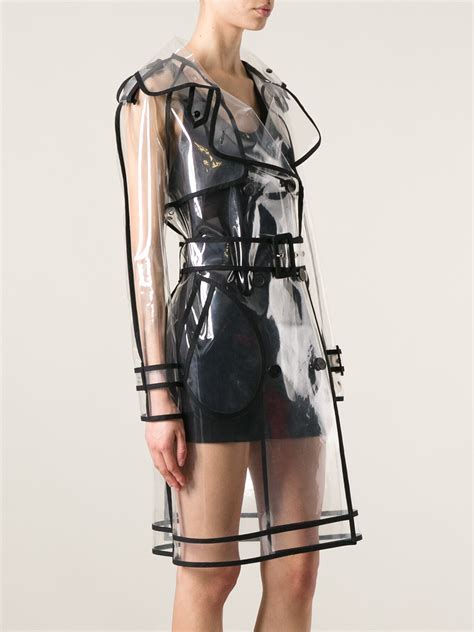 see through trench coat